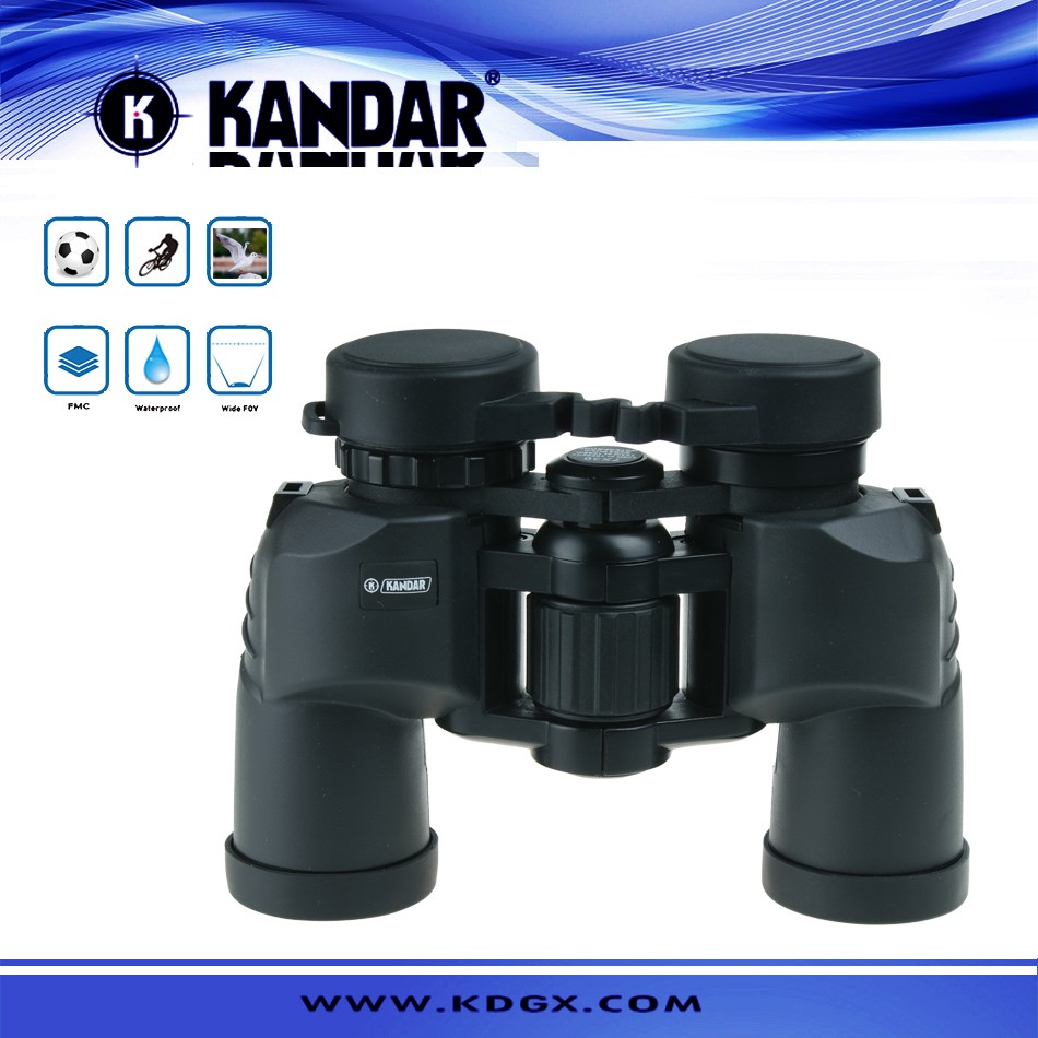 High Power and Wide View Antique Binoculars KANDAR M 6X24 for Hunting in Army Green