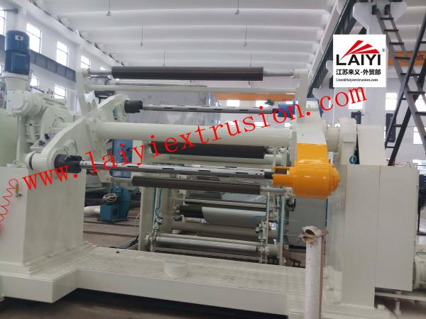 Double Extrusion Plastic Lamination Machine , Hot Melt Thermal Lamination