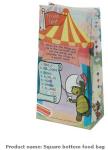 RECYCLABLE FOOD GRADE SNACK PACKING PAPER BAGS, food grade kraft food paper bag,