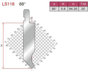 Quality Customizable Sizes Press Brake Punches LS118 Hydraulic Press Die wholesale