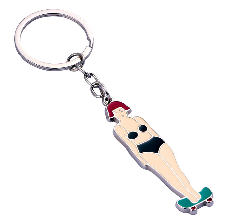 Customized Cute Metal Keychain For Holding Everyday Keys With Durable Oil Filled Logo