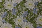 1200mm Width Allover Lace Fabric , Botanical Crochet Lace Fabric ODM