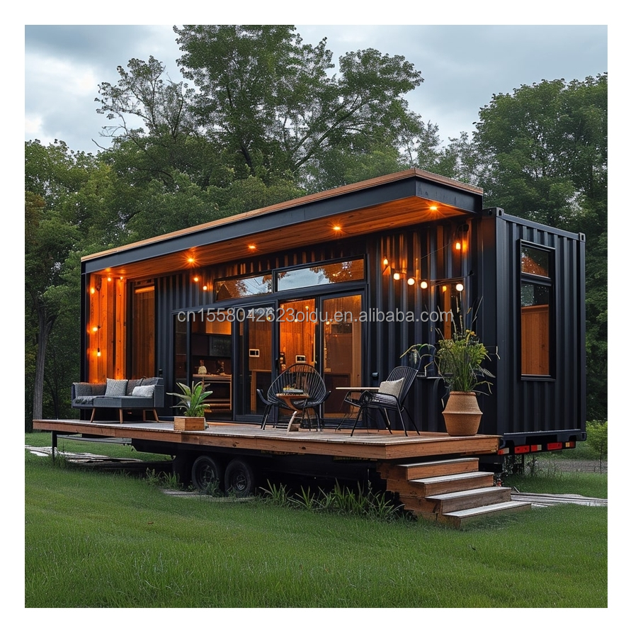 Detachable Design Modern Luxury 3 Bedroom Prefabricated Villa Container House for Garden by Families and Hotels