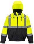 Breathable Mens Reflective Jacket Thick Customized Logo High Visibility