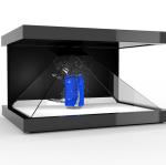 55" Virtual Hologram Pyramid Advertising Player Holographic Display 110-240V
