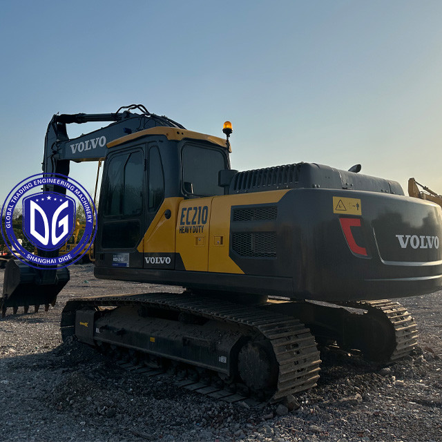 Used Volvo EC210 21Ton Hydraulic Crawler Excavator Almost New High Quality
