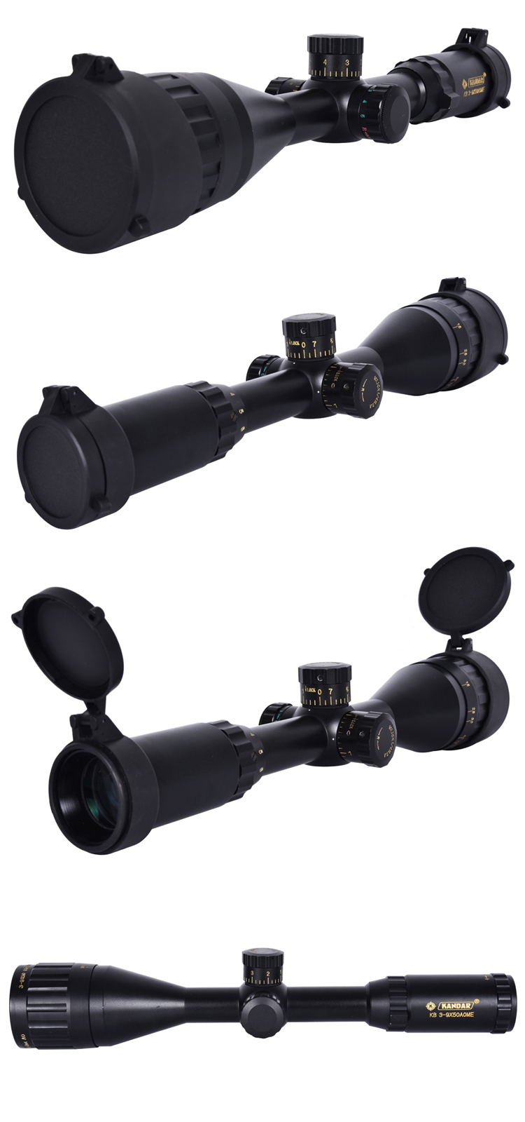 3-9x Magnification Scope with Red and Green Illumination 11 22m Reticle Compatible