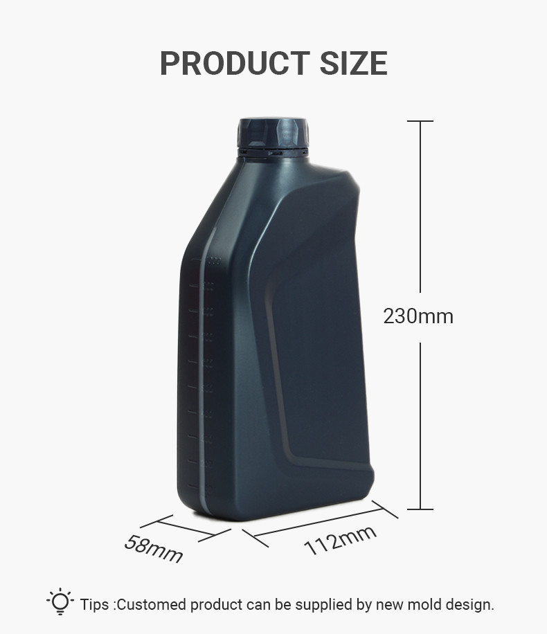 500ml PE Thickened Engine Oil Bottle Antifreeze Lubricant Plastic Bottle
