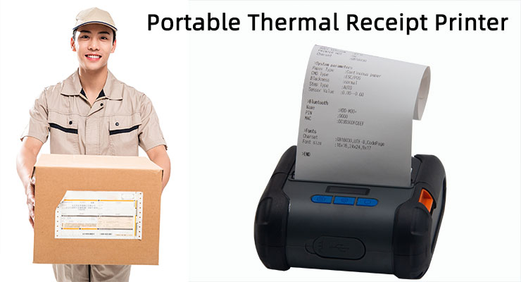 Portable Printer with USB Bluetooth Interface and 0.96 Inch OLED Display Private Mold
