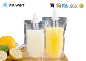 Quality Reusable Stand Up Plastic Clear Liquid Spout Pouch wholesale