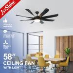 15cm 8 Steel Blade Ceiling Fan For Swimming Pool Yoga Studio