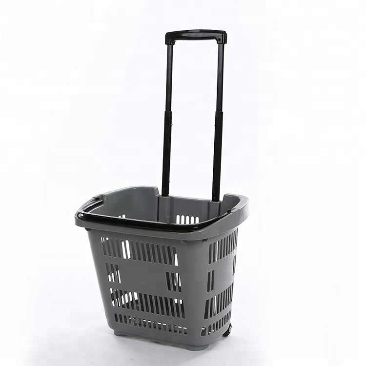 Two Hand Portable Plastic Shopping Basket 35 Litre Multifunction