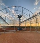High Efficiency Agricultural Multi Span Greenhouse 200micro PE Film Covered