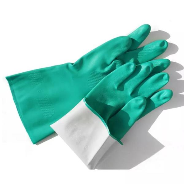 No powder flocking top industrial multi-purpose nitrile gloves