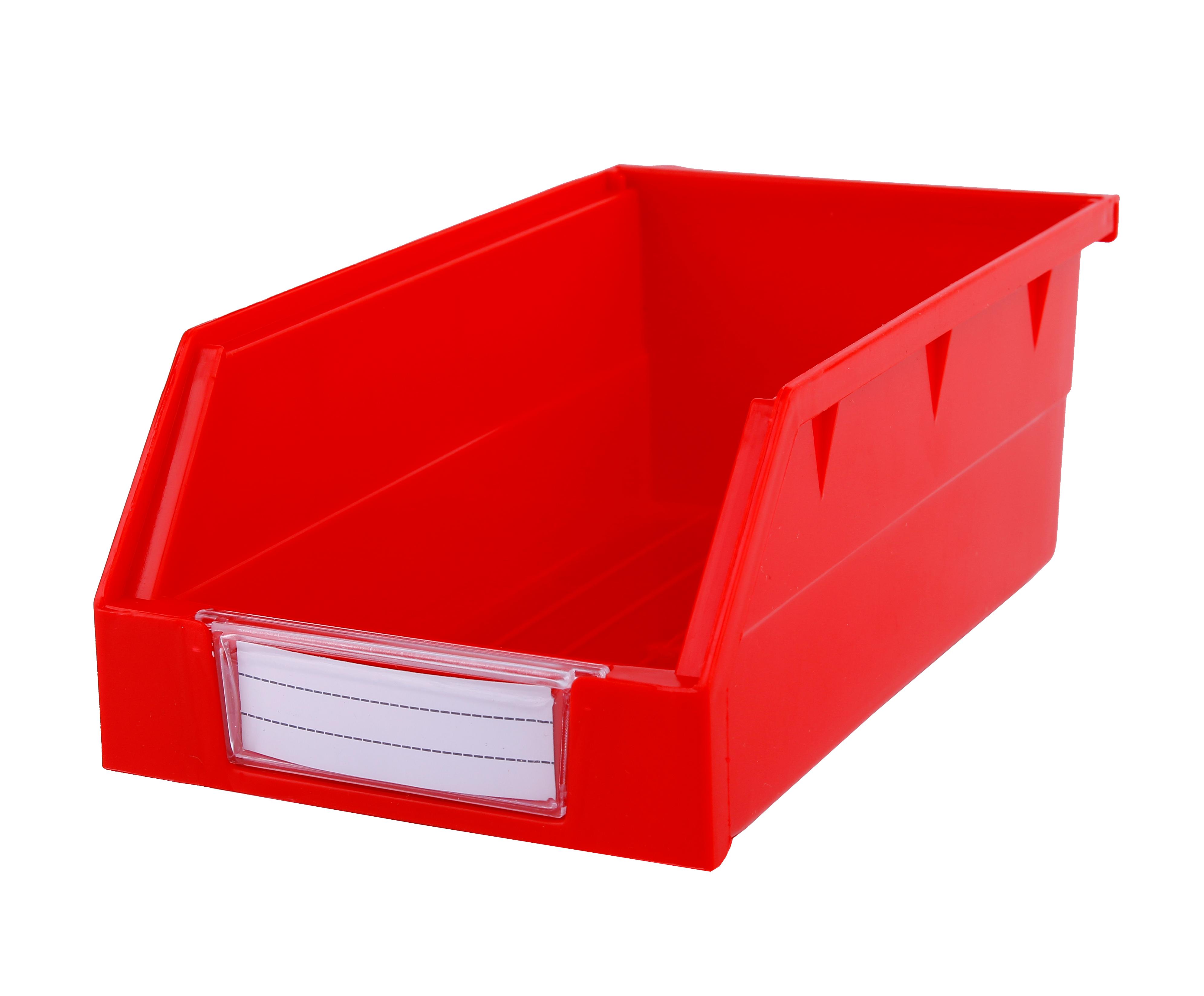 Solid Box Style Plastic Storage Bin for Parts Workbench Hanging Storage Organizer