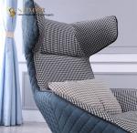 Modern leisure chair, high density foam, comfortable leather chair, living room