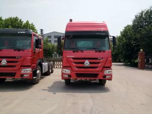 Quality SINOTRUCK Prime Mover Truck LHD RHD 375HP 6X4 Tractor Trailer Truck Red Color wholesale