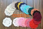 handmade hook needle coasters zakka vintage crochet cup mat mobile phone pad
