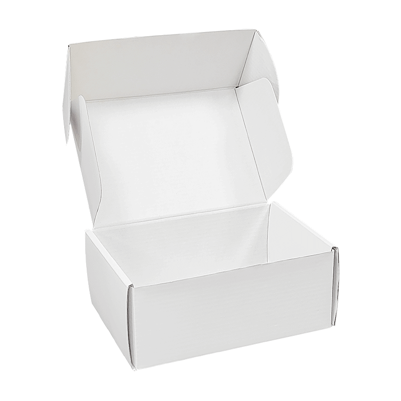 Fashion Style Retangular Mailer Paper Box White Shoes And Clothing Shipping Boxes