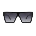 Flat Top Large Frame Sunglasses One Piece Uv400 Oversized Square Sunglasses