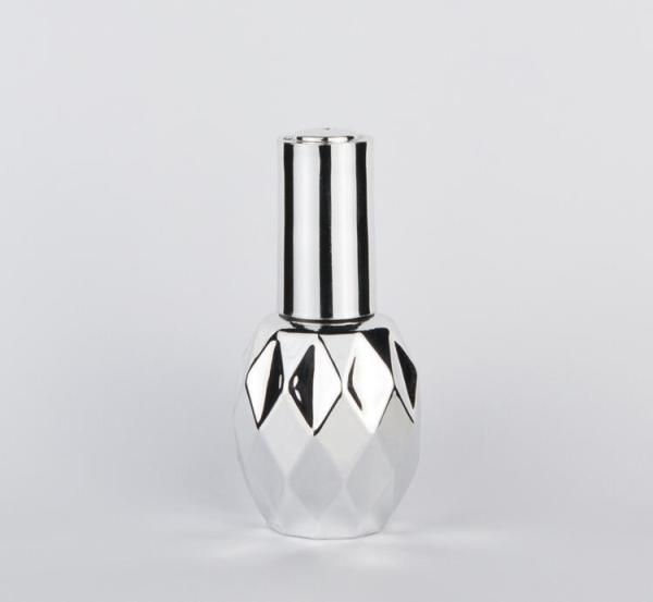Elegant UV Gel Nail Polish Glass Bottle , 5ml Clear Round Nail Polish Bottle