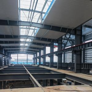 Quality Sturdy Steel Frame Buildings Construction Customized For Metallic Warehouse wholesale
