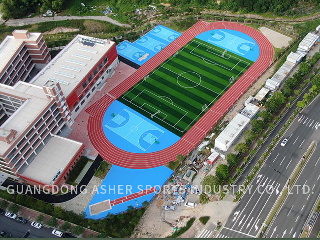 Integrated Sandwich System Running Track TPU Rubber Recycled Mats