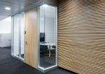 Modern Indoor Glazed Office Partition Wall Demountable Wall Double Glass With