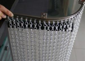Quality Customized Aluminium Chain Link Metal Curtain Walls For Shopping Mall 90x210cm wholesale