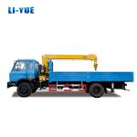 5 Ton Dump Truck With Crane Construction Mobile Hydraulic Boom Crane