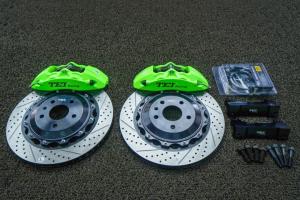 Quality Front Big Brake Kit 355X28mm Disc Green Caliper For MG6 MG5 MG7 2019-2021 18&quot; Wheel wholesale