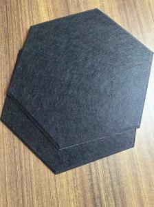 Quality Hexagon Colorful PET Acoustic Panels Wood Insulation Sound Board For Ceiling wholesale