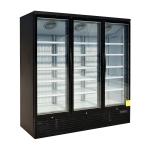 Commercial Display Freezer With Anti-Fog Glass Doors Front