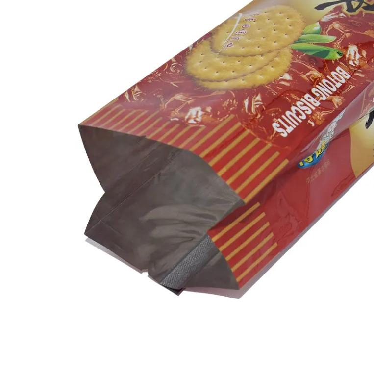 Custom Printed Plastic Snack Dry Food Side Gusset Pouch Mylar Cookie Biscuit Packaging Bag
