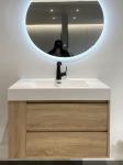 Hotel Bathroom Furniture Custom Size Waterproof Vanity Floor Mounted and Space