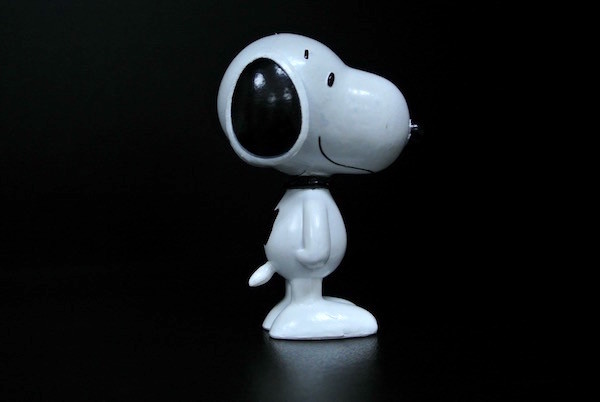 3 Inch Tall Plastic Toy Figures Snoopy Figurines Collection White Color