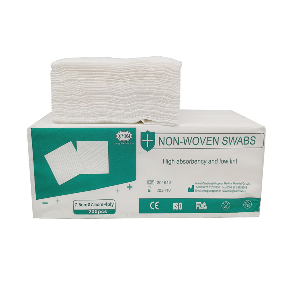 Disposable 4ply 7.5cmX7.5cm Non Woven Sponges