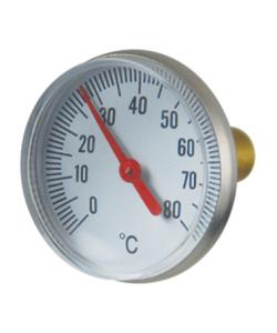 Quality 40mm Bimetallic Stemmed Thermometer Ball Valve 1/4&quot; Npt wholesale