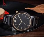 Dark Sandalwood Case Digital Wooden Wrist Watch Sunshine Dial Christmas Gift