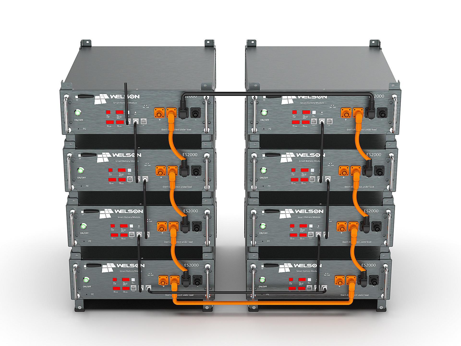 Diy Powerwall Lifepo4 Battery 48V 100ah Server Rock Multiple Cabinets In Parallel 5kwh Household