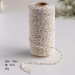 DIY 2 Strand Twisted Cord 550 Pounds 2mm Cotton Macrame Cord