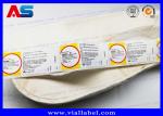 Pharmacy Ampoules Vial Plastic Medicine Bottle Labels , Injectable Peptide Roll