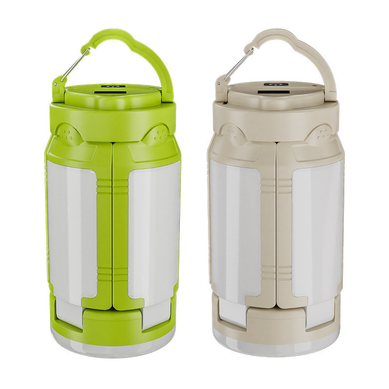 LED digital display with output camping light outdoor folding hanging camping tent light