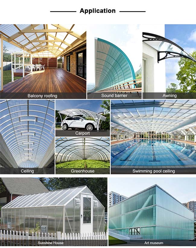 ISO9001 Bronze 20mm Polycarbonate U Profile