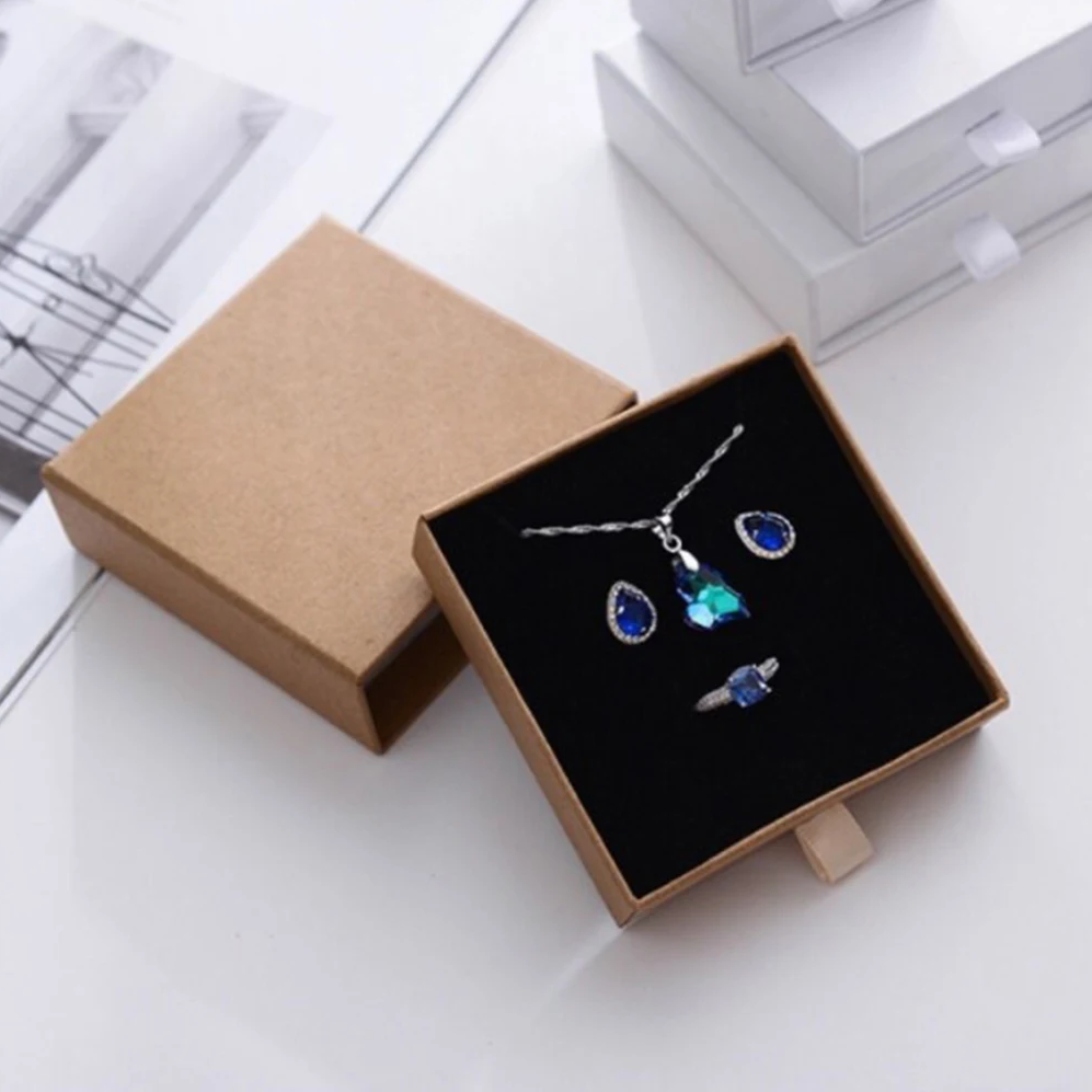 Popular Jewelry Box Logo Paper Gift Packing Box for Custom Bracelet Packaging