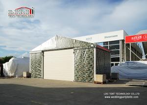 Quality 10m Witdh Aluminum Steel Airplane Hangars Camouflage Color PVC Fabric Steel Roll Up Door wholesale