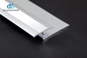 Quality Chrome Carpet To Tile Trim 2 Piece Screw Down Aluminum Profiles wholesale