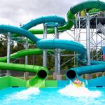 Spiral Water Slide For Amusement Park Fiberglass Equipment For Family Fun