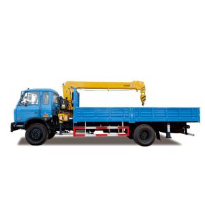 Quality 5 Ton Dump Truck With Crane Construction Mobile Hydraulic Boom Crane wholesale