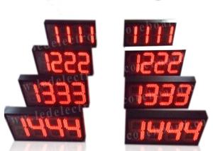 Quality Semi - Outdoor Digital Price Sign Gas Station Regular Red Color 12'' 300mm wholesale